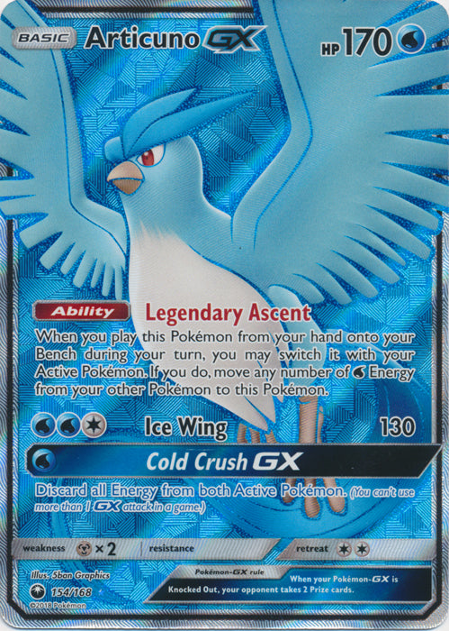 Articuno GX (Full Art) - 154/168 - Ultra Rare