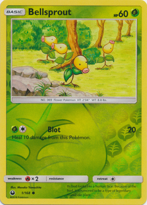 Bellsprout - 1/168 - Common - Reverse Holofoil