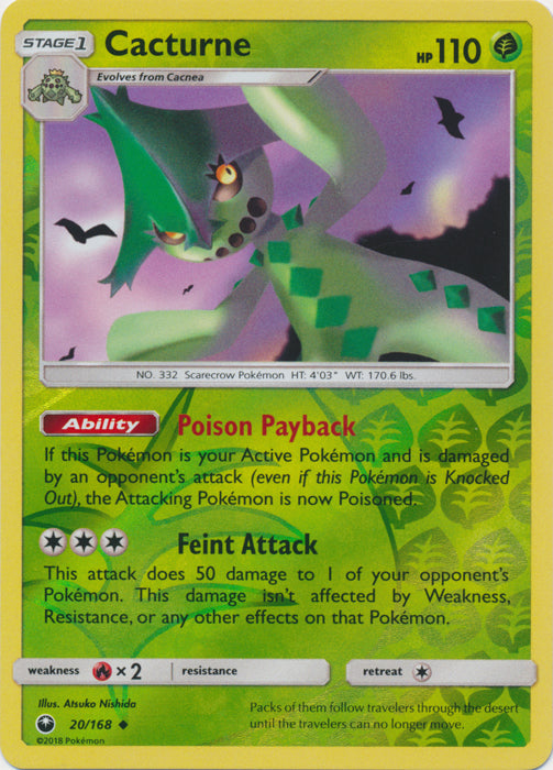 Cacturne - 20/168 - Uncommon - Reverse Holofoil