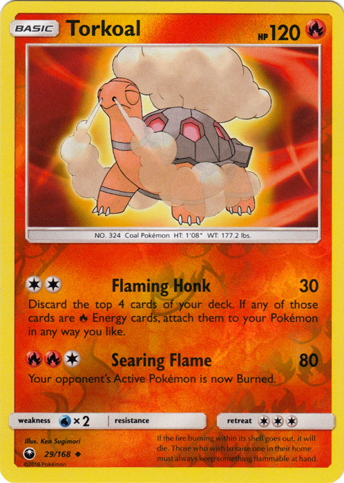 Torkoal - 29/168 - Uncommon - Reverse Holofoil