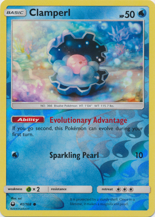 Clamperl - 41/168 - Common - Reverse Holofoil