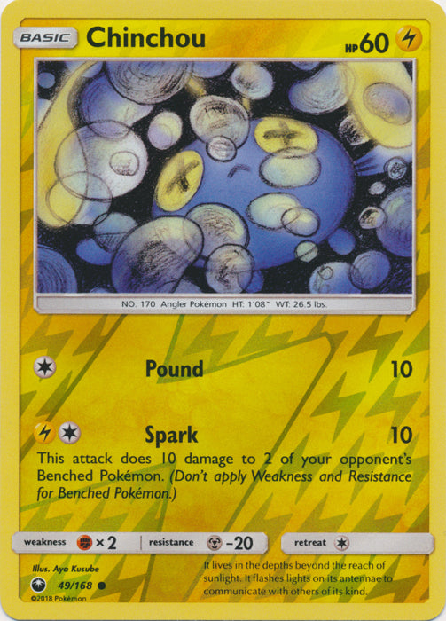 Chinchou - 49/168 - Common - Reverse Holofoil