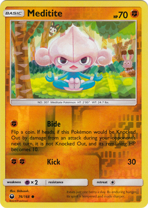 Meditite - 76/168 - Common - Reverse Holofoil