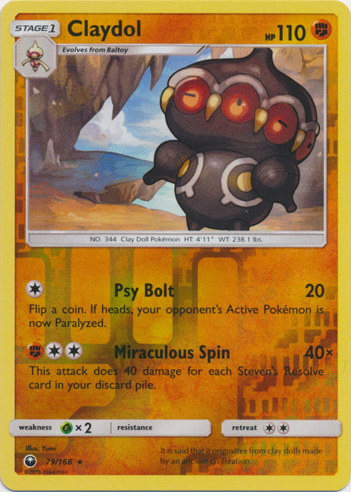 Claydol - 79/168 - Rare - Reverse Holofoil