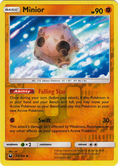 Minior - 83/168 - Uncommon - Reverse Holofoil