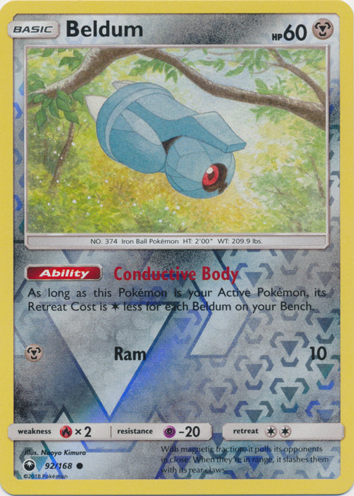 Beldum - 92/168 - Common - Reverse Holofoil
