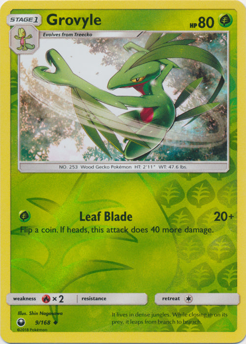 Grovyle - 9/168 - Uncommon - Reverse Holofoil