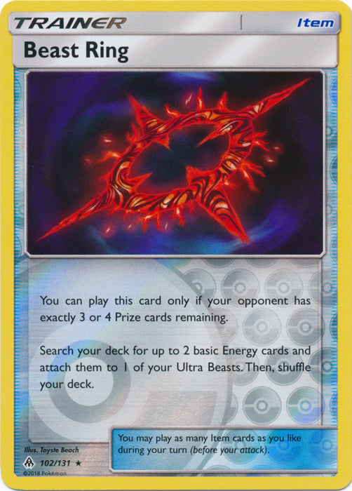 Beast Ring - 102/131 - Rare - Reverse Holofoil