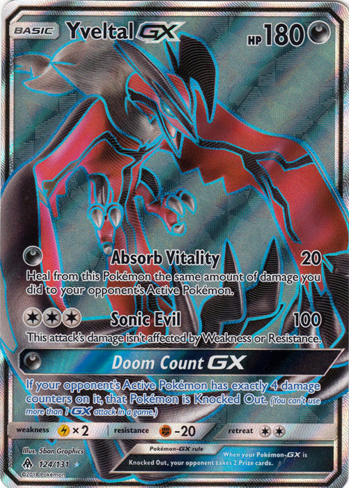 Yveltal GX (Full Art) - 124/131 - Ultra Rare