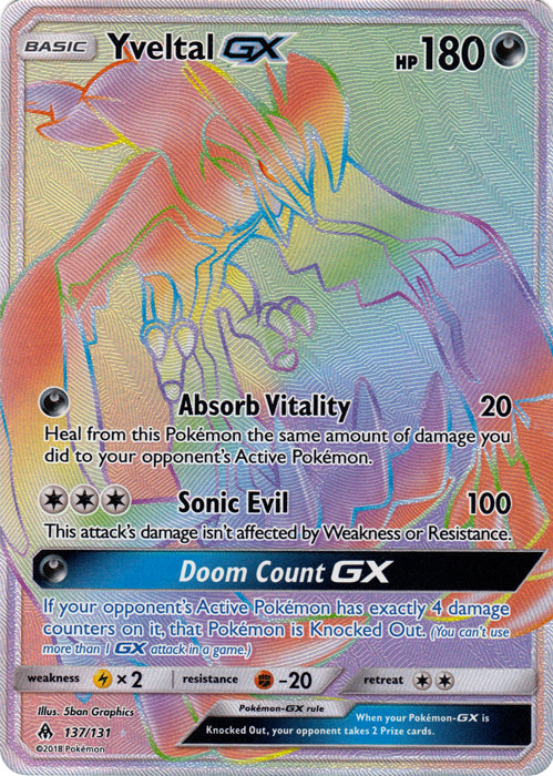 Yveltal GX (Secret) - 137/131 - Secret Rare