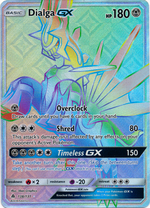 Dialga GX (Secret) - 138/131 - Secret Rare