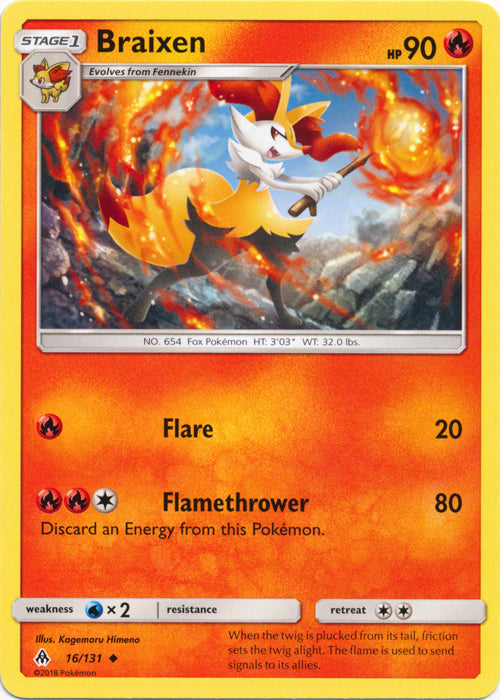 Braixen - 16/131 - Uncommon