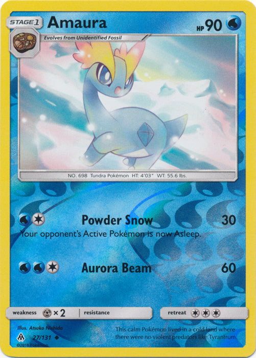 Amaura - 27/131 - Uncommon - Reverse Holofoil