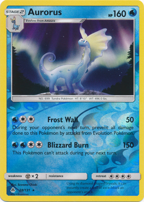 Aurorus - 28/131 - Holo Rare - Reverse Holofoil