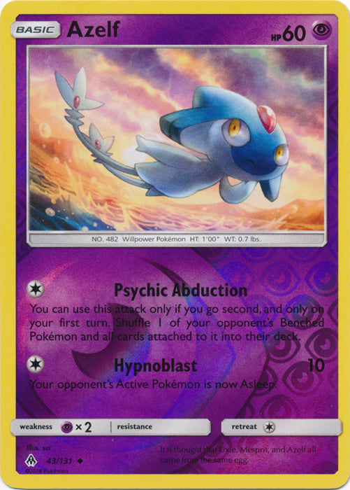 Azelf - 43/131 - Uncommon - Reverse Holofoil