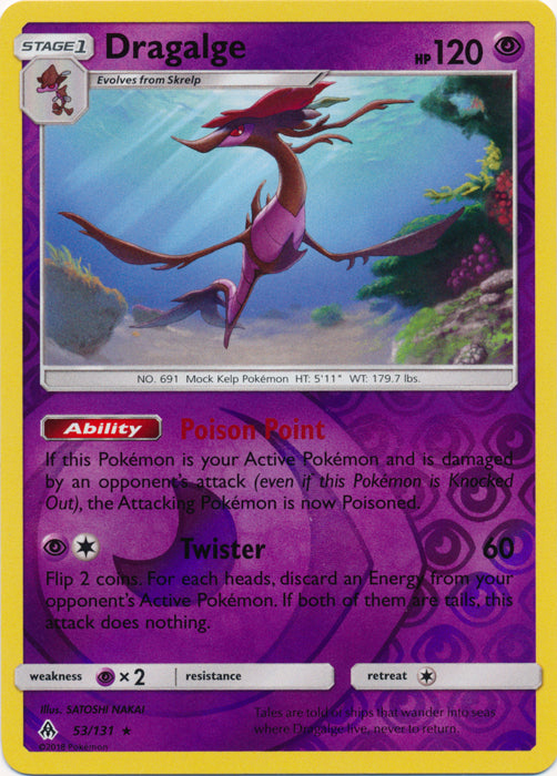 Dragalge - 53/131 - Rare - Reverse Holofoil
