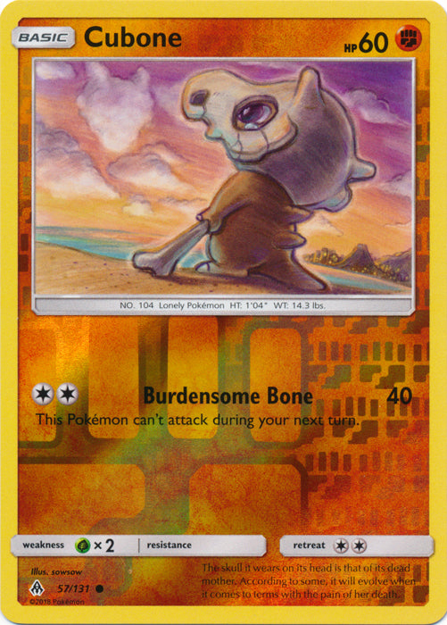Cubone - 57/131 - Common - Reverse Holofoil