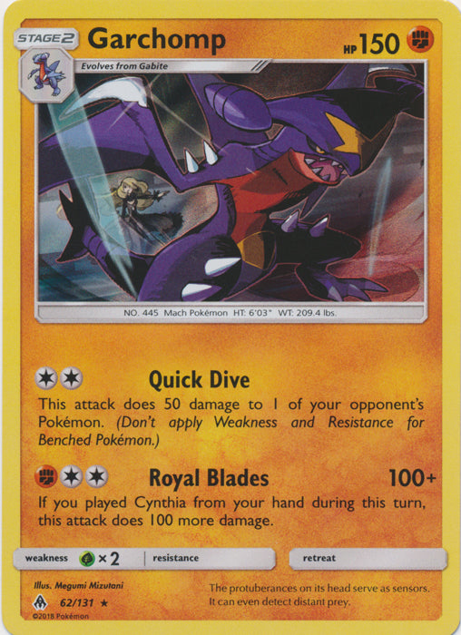 Garchomp - 62/131 - Holo Rare