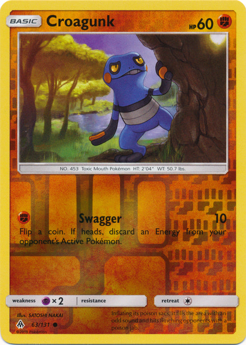 Croagunk - 63/131 - Common - Reverse Holofoil