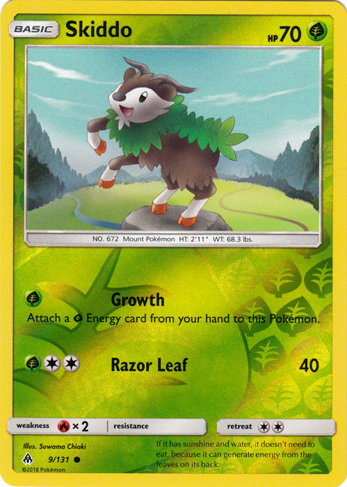 Skiddo - 9/131 - Common - Reverse Holofoil