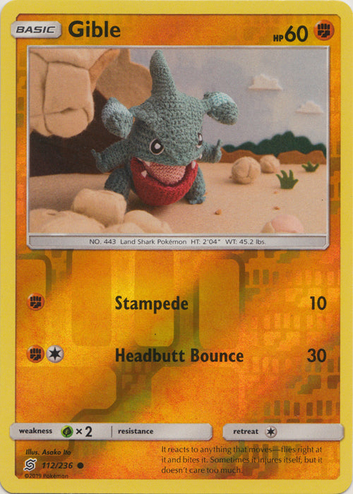 Gible - 112/236 - Common - Reverse Holofoil