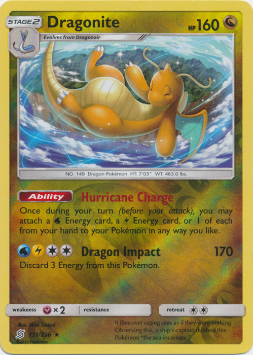 Dragonite - 151/236 - Rare - Reverse Holofoil