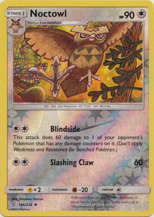 Noctowl - 166/236 - Uncommon - Reverse Holofoil