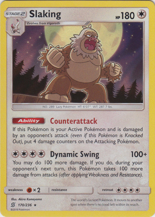 Slaking - 170/236 - Holo Rare