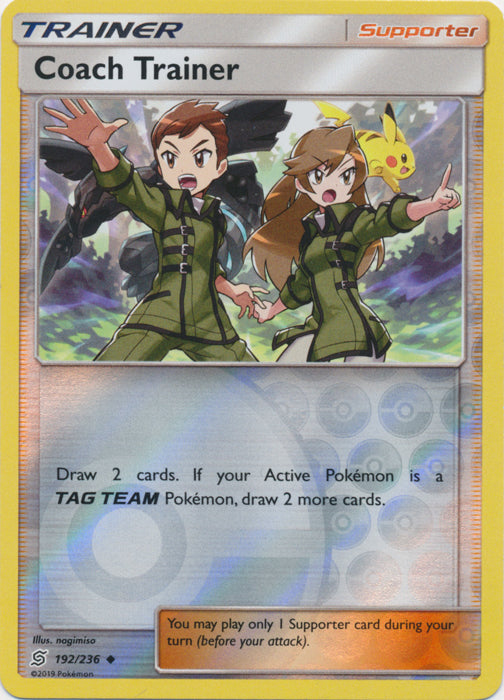 Coach Trainer - 192/236 - Uncommon - Reverse Holofoil