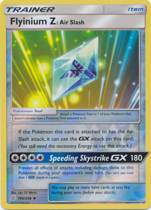 Flyinium Z Air Slash - 195/236 - Uncommon - Reverse Holofoil