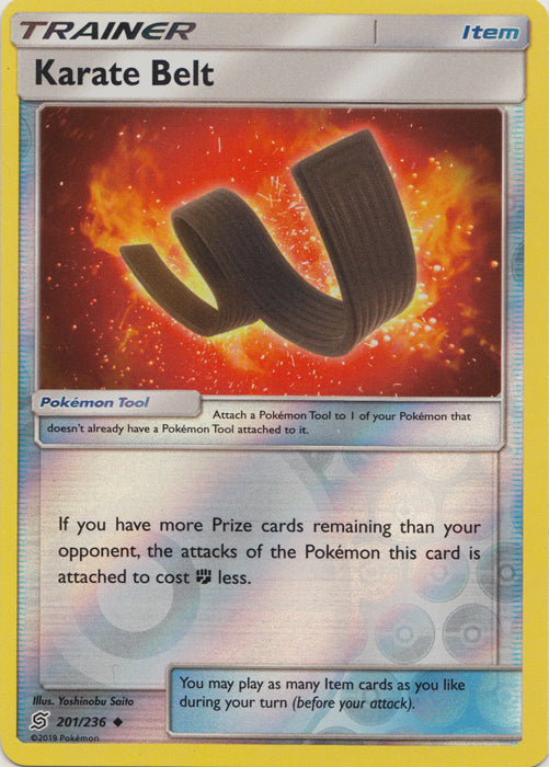 Karate Belt - 201/236 - Uncommon - Reverse Holofoil