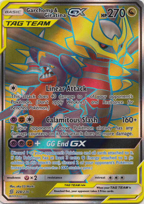 Garchomp & Giratina GX (Full Art) - 228/236 - Ultra Rare