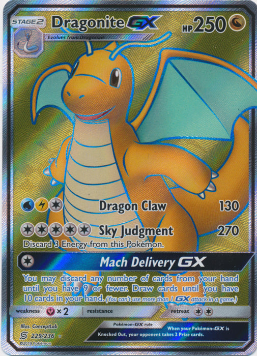 Dragonite GX (Full Art) - 229/236 - Ultra Rare