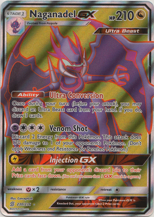 Naganadel GX (Full Art) - 230/236 - Ultra Rare