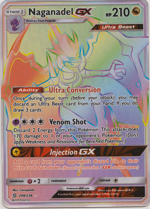 Naganadel GX (Secret) - 249/236 - Secret Rare