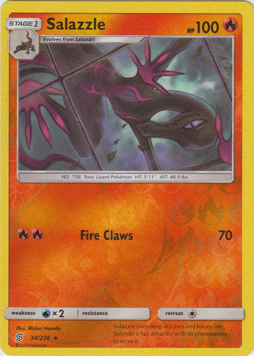 Salazzle - 34/236 - Rare - Reverse Holofoil