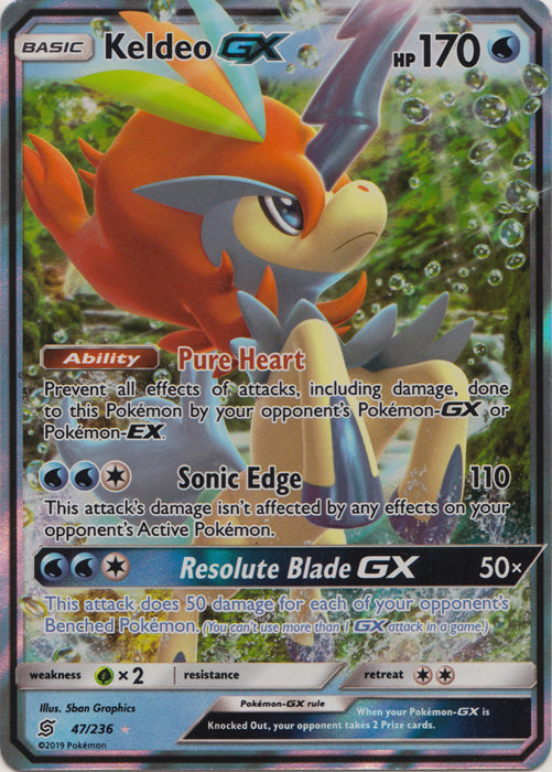 Keldeo GX - 47/236 - Ultra Rare