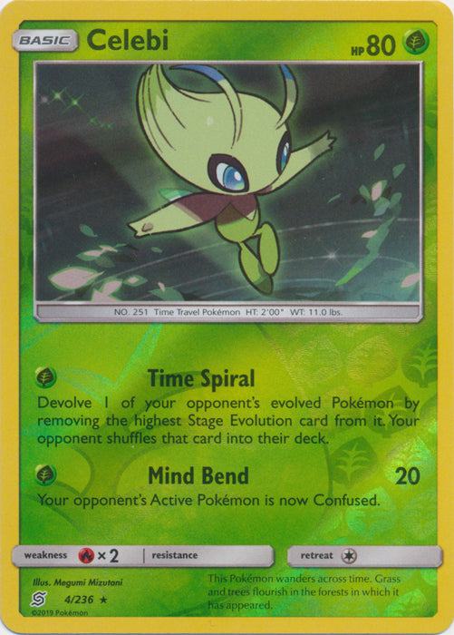Celebi - 4/236 - Reverse Holofoil Rare