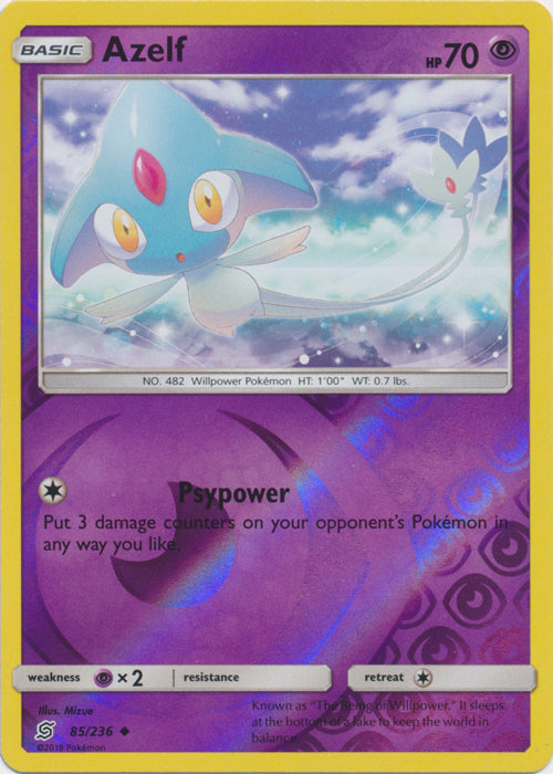 Azelf - 85/236 - Uncommon - Reverse Holofoil
