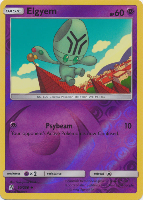 Elgyem - 90/236 - Uncommon - Reverse Holofoil
