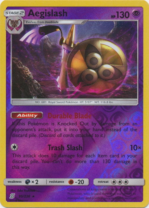 Aegislash - 95/236 - Reverse Holofoil Rare