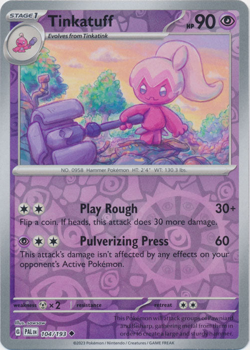 Tinkatuff - 104/193 - Uncommon - Reverse Holo