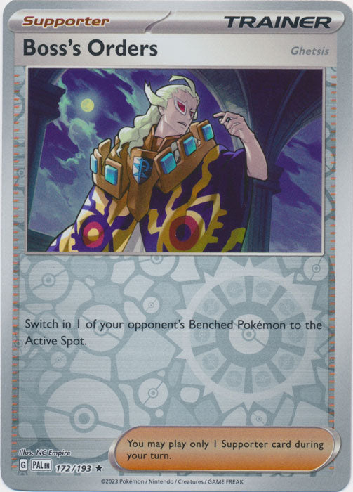 Boss's Orders - 172/193 - Holo Rare - Reverse Holo