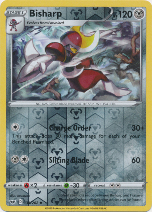 Bisharp - 134/202 - Uncommon - Reverse Holo