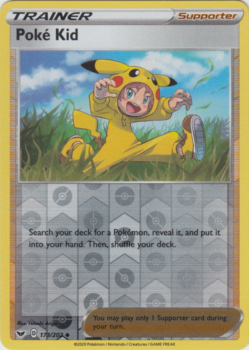 Poke Kid - 173/202 - Uncommon - Reverse Holo