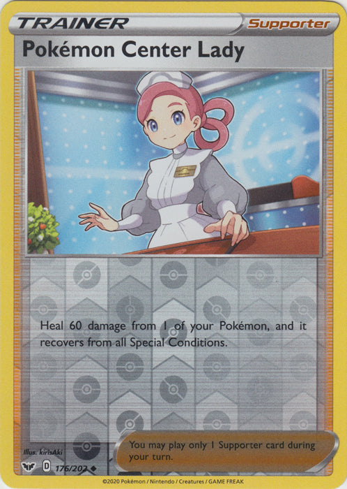 Pokemon Center Lady - 176/202 - Uncommon - Reverse Holo