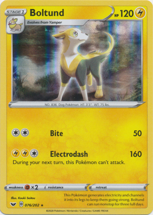 Boltund - 076/202 - Holo Rare
