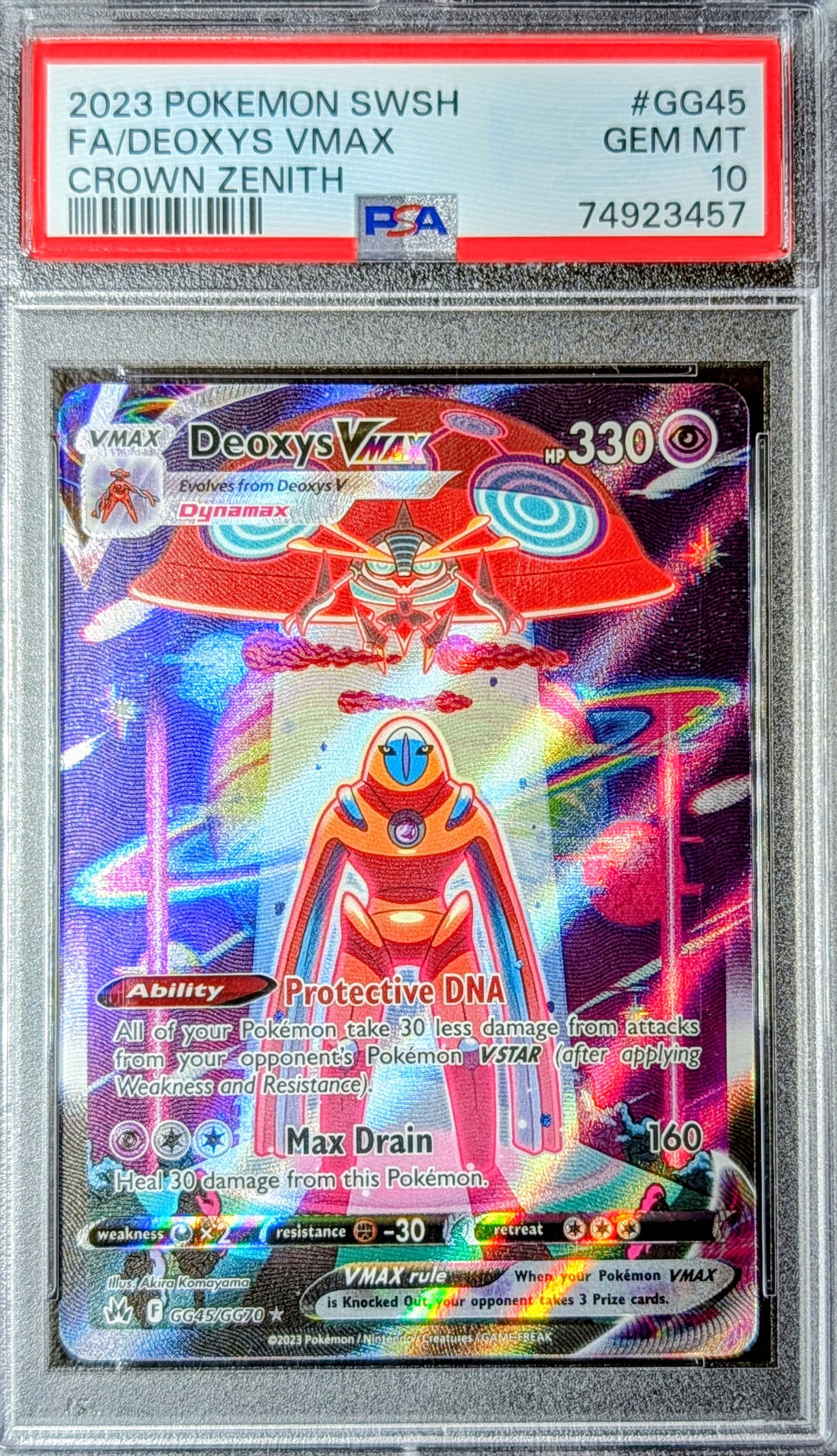 PSA 10 Deoxys VMAX GG45/GG70