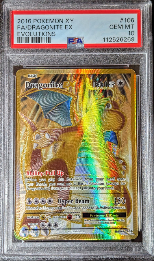 PSA 10 Dragonite EX 106/108