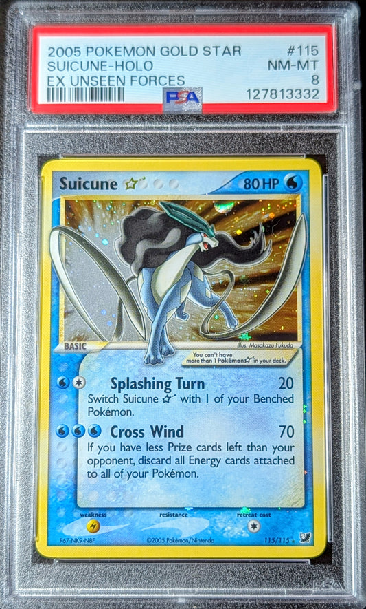 PSA 8 Suicune GOLD STAR 115/115